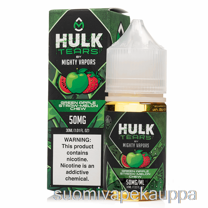 Vape Suomi Vihreä Omena Olki Meloni Pureskelu - Hulk Kyyneleet Suolat - 30ml 35mg